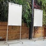 Flip Chart de Alumínio com Rodízios