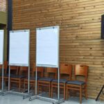 Flip Chart de Alumínio com Rodízios