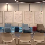 Flip Chart de Alumínio com Rodízios