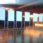 Flip Chart de Alumínio com Rodízios