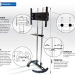 Pedestal Suporte de Piso para TV